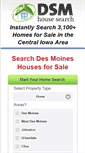 Mobile Screenshot of dsmhousesearch.com